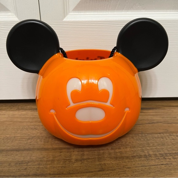 Disney Other - Disney Parks Mickey Pumpkin Halloween Light Up Trick Or Treat Candy Bucket